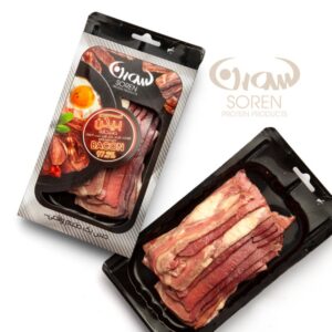 بیکن گوساله اصل سورن پخش عمده موادغذایی نارین مشهد