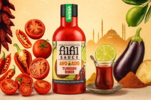 سس ترکیش بیبر فیلفیل با فلفل ترکی و آووکادو در شرکت پخش عمده موادغذایی نارین مشهد