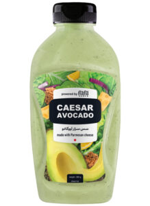 سس سزار فیلفیل با آووکادو و پنیر پارمسان شرکت پخش عمده موادغذایی نارین مشهد